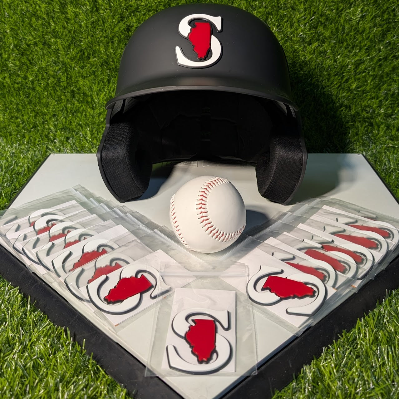 Batting Helmet Emblems
