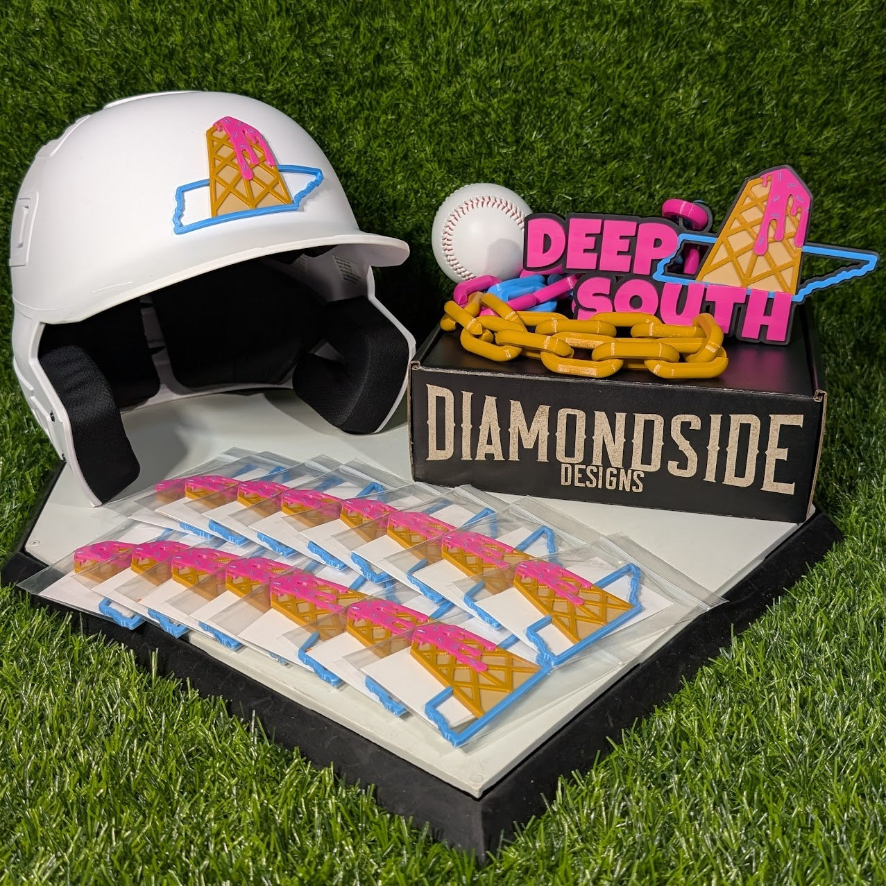 Batting Helmet Emblems