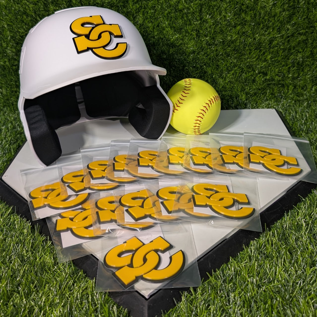 Batting Helmet Emblems