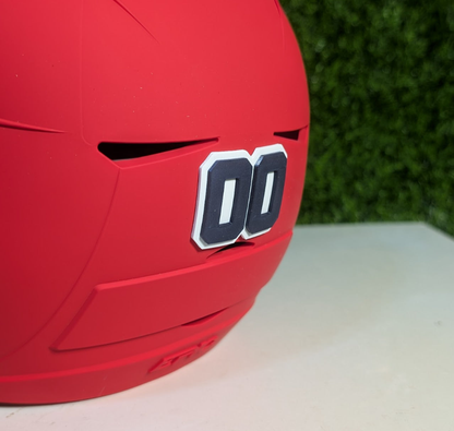 3D Batting Helmet Emblems