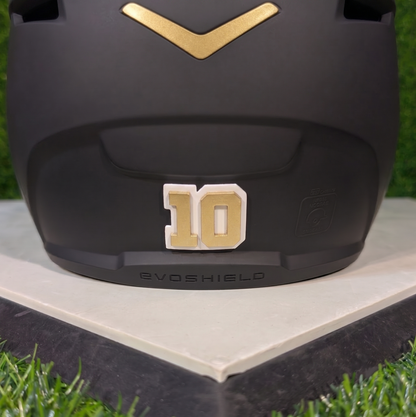 3D Batting Helmet Number Plates