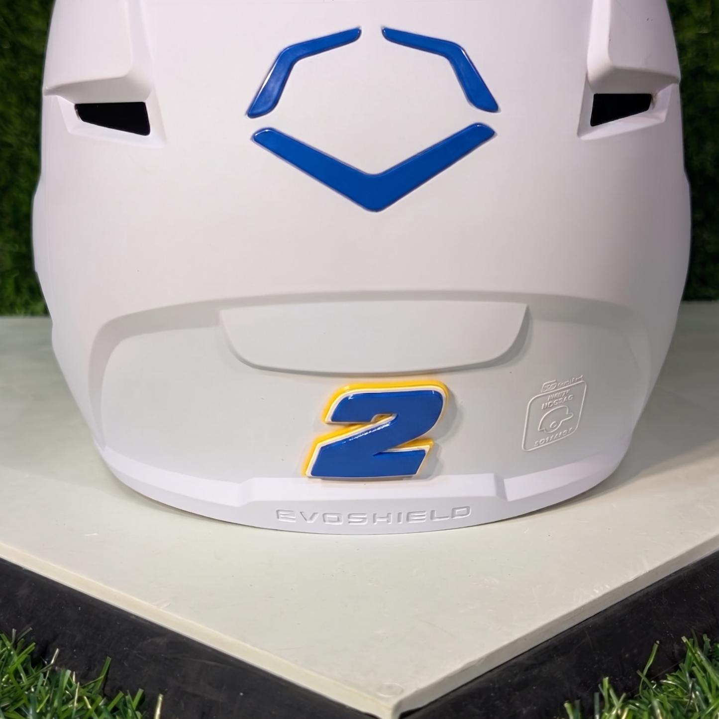 3D Batting Helmet Number Plates
