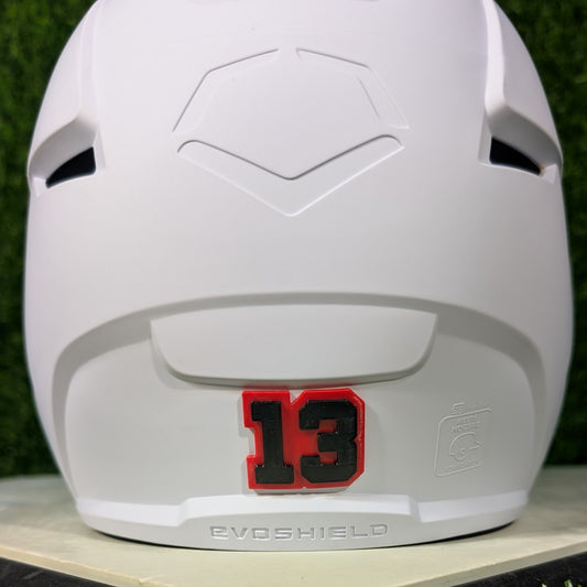 Batting Helmet Number Plate