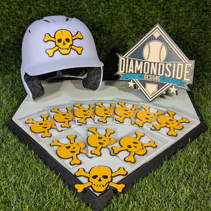 3D Batting Helmet Emblems