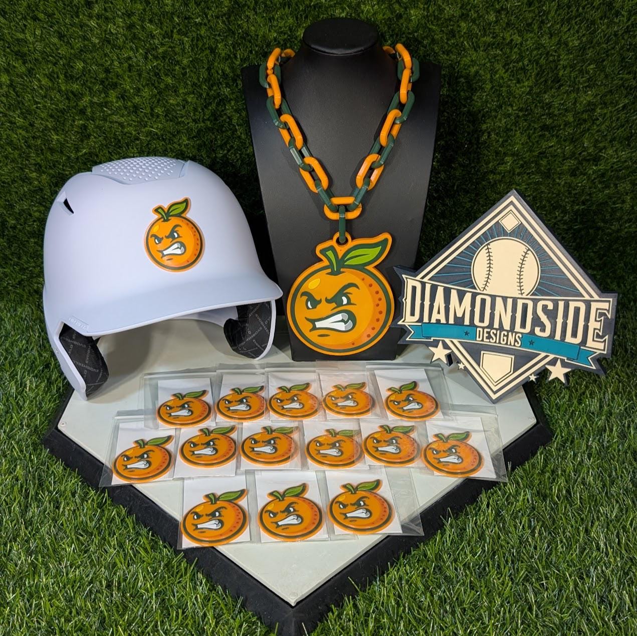 3D Batting Helmet Emblems